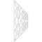 Ekena Millwork Set of Four Panels for 94 1/2"W x 36 1/4"H Jamestown Fretwork Wainscot Wall Paneling WPKP18X01X47JTN - alternate 3